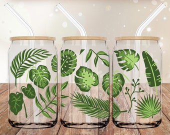 Envoltura para vasos de 16 oz con UVDTF / Envoltura para vasos de vidrio / Envoltura para vasos con UV DTF / Adhesivo permanente listo para aplicar / Sin calor