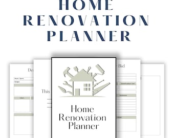 Planificateur de rénovation domiciliaire : budget et suivi des projets de bricolage (téléchargement numérique)