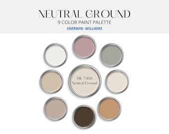 Palette de peinture neutre Sherwin Williams : 9 nuances de couleurs (téléchargement numérique)