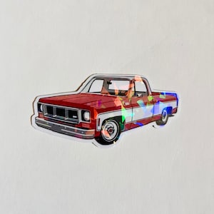 Autocollant holographique de camion Silverado C-10