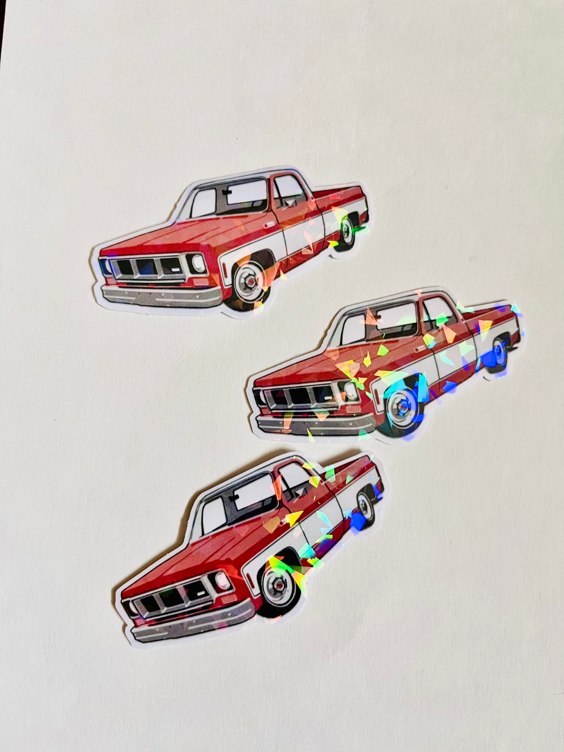 Holographic C-10 Silverado Truck Sticker - Etsy