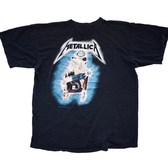 Vintage 1994 Giant Metallica Ride the Lightning Short Sleeve Shirt