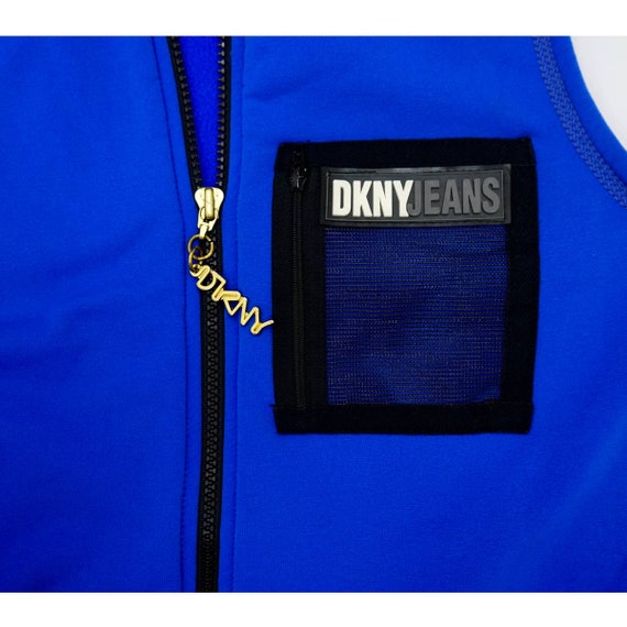 Vintage 90s DKNY Full Zip Vest Womens Medium - Etsy