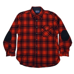 Vintage 70s Pendleton Plaid Long Sleeve Shirt Mens Large