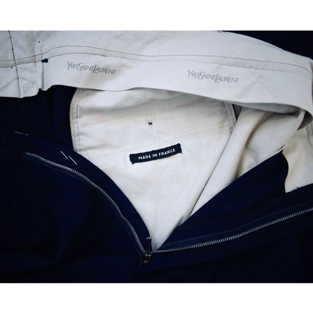 Vintage 90s Yves Saint Laurent Navy Pants Trousers Men's 36 - Etsy