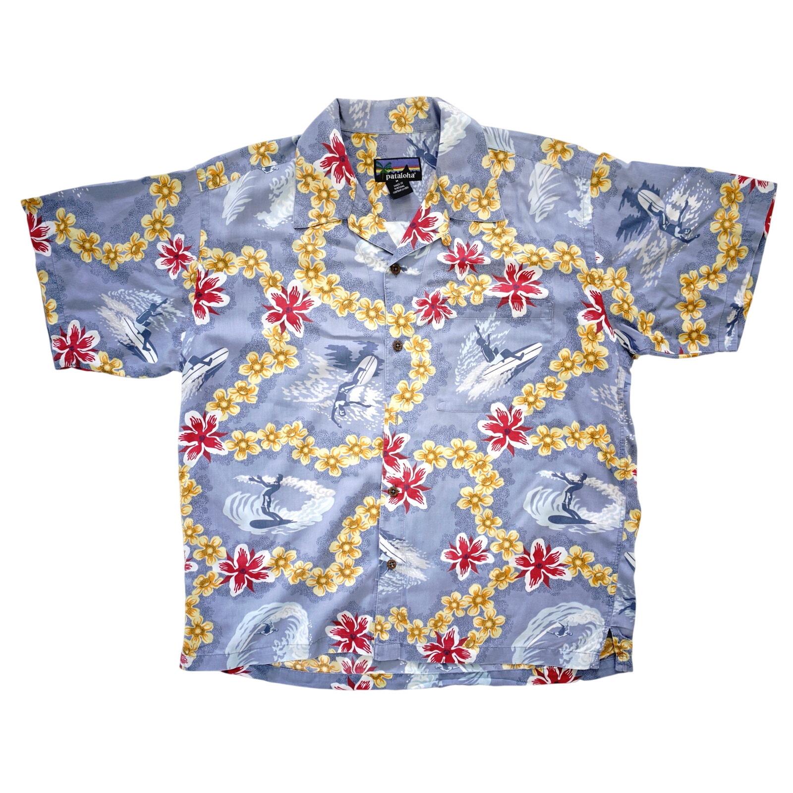 Vintage 90's Patagonia Pataloha Aloha Hawaiian Shirt Mens Medium