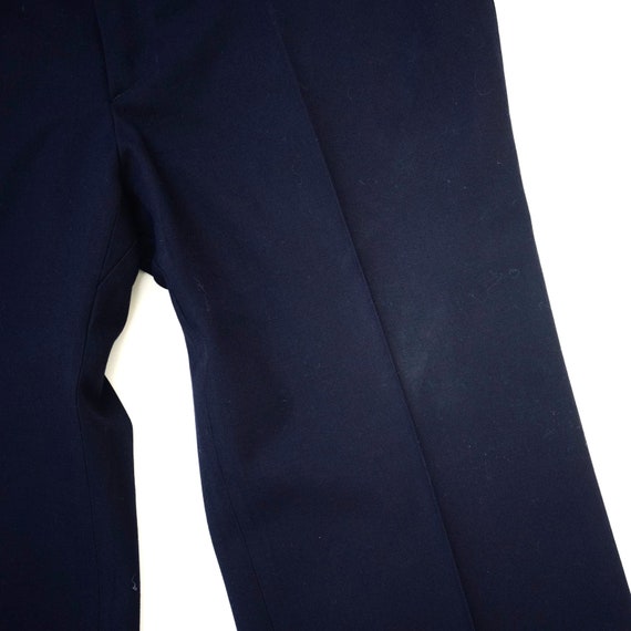 Vintage 90s Yves Saint Laurent Navy Pants Trouser… - image 3