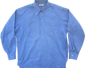 Vintage 80s Arrow Doubler Sanforized Selvedge Shirt Men&#39;s Large