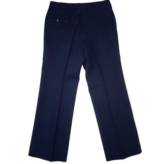 Vintage 90s Yves Saint Laurent Navy Pants Trouser… - image 2