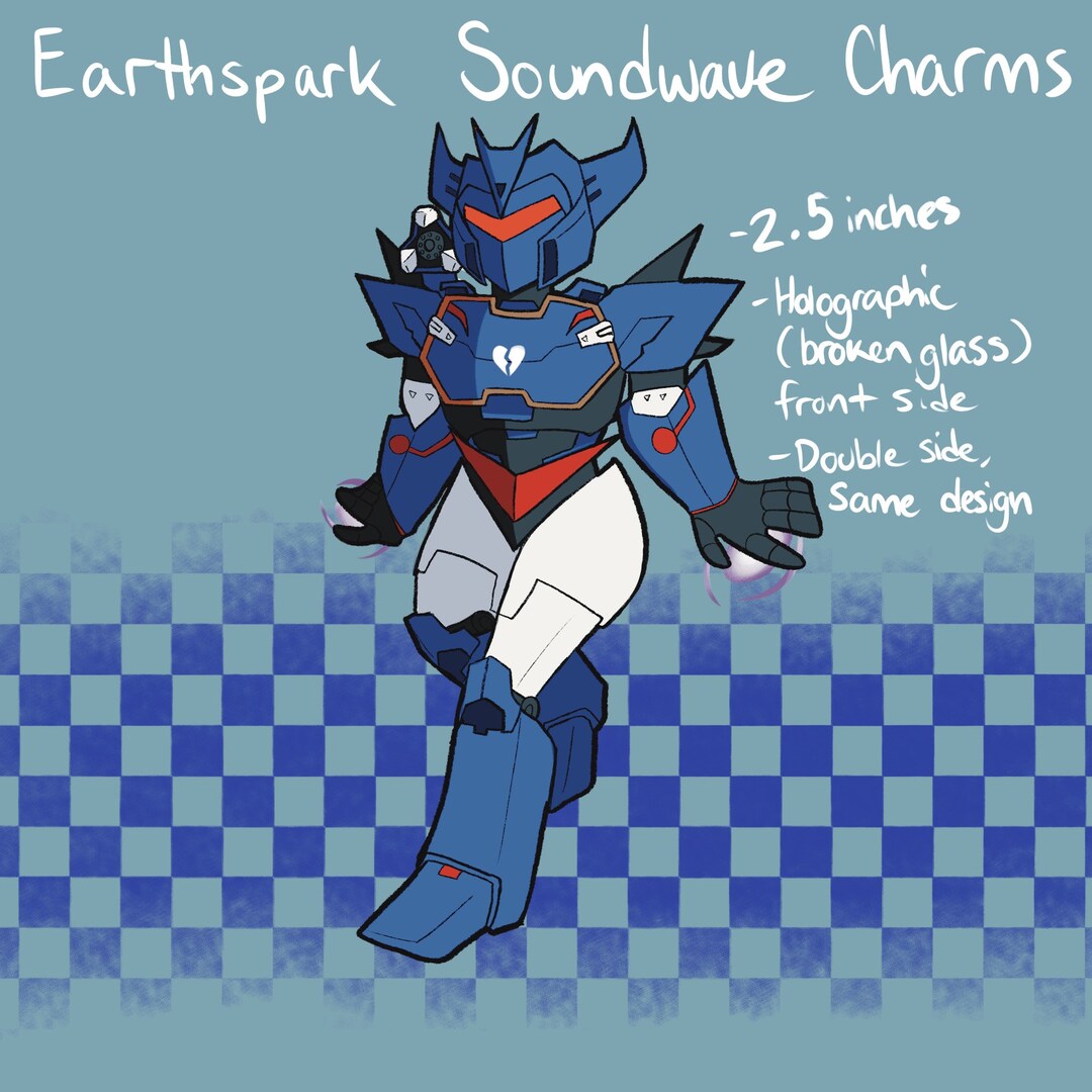 Earthspark Soundwave Acrylic Charms Etsy