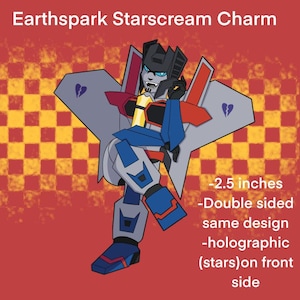 Earthspark Starscream Acrylic Charms