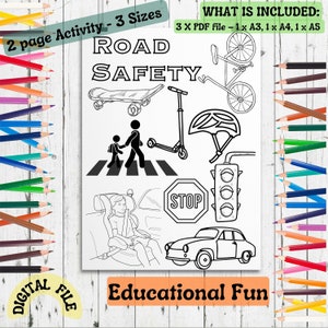Road Safety Week, Road Safety Educational Activity, Safety Activity For Kids, Road Safety Activity Ideas for Kids, Group Activity for Kids