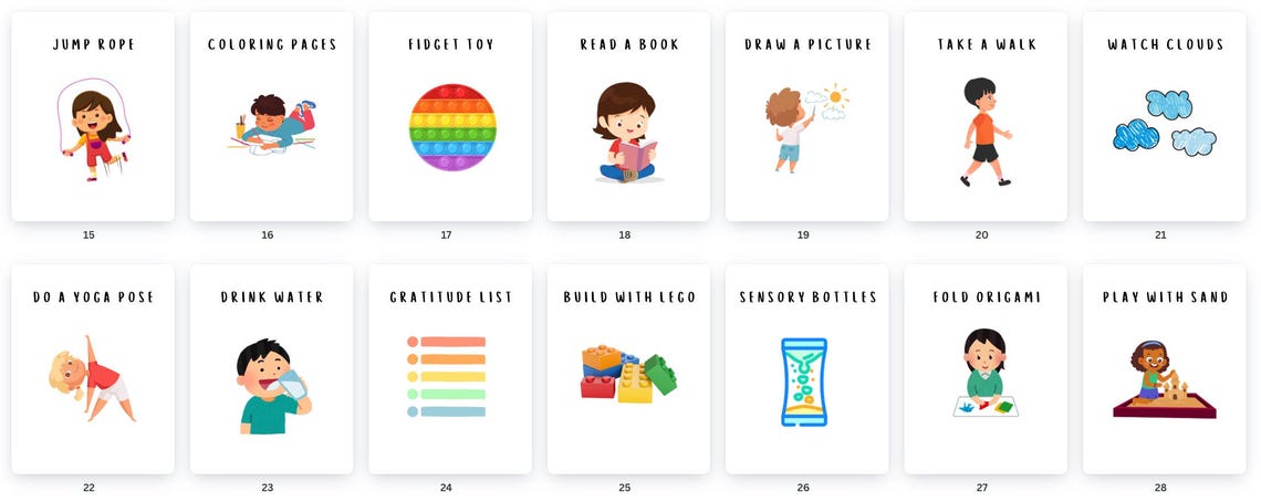 Calming Techniques for Kids Coping Skills Classroom Poster Stress ...