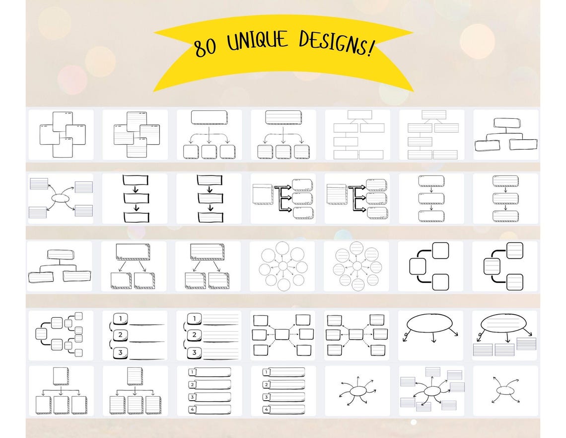 Brainstorm Mind Map Printable Planner, Mindmap Template, Study Guide ...