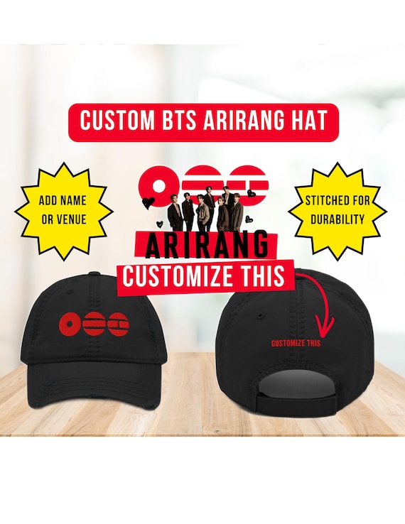 BTS Personalized Custom Arirang Concert Hat, BTS World Tour 2026
