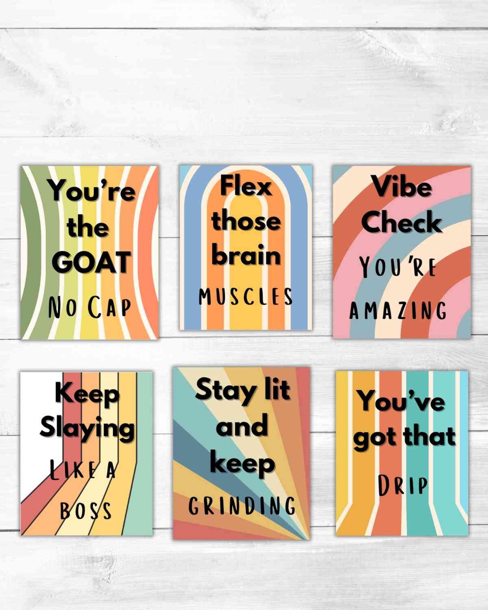 Classroom Poster Back to School Gen Z Slang Motivation for Growth ...