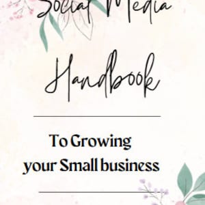 Social Media Handbook: Business Marketing Guide (Digital Download)