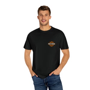 Unisex Garment-Dyed T-shirt, Harley Davidson, Motor Cycles, Hogs, Motorbike, biker, gang, gift