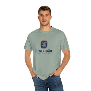 Unisex Garment-Dyed T-shirt, Lowenbrau, German, Beer, Bier, Munich, Munchen, Classic, Gift