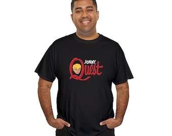Unisex Heavy Cotton Tee, Jonny Quest, Cartoon, Vintage, Saturday Morning, Kid's, Gift