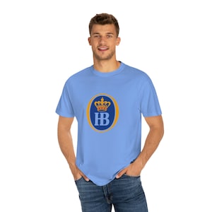 Unisex Garment-Dyed T-shirt, Hofbrau, Beer, Bier, German, Munich, Munchen, Classic, Pure German, Gift