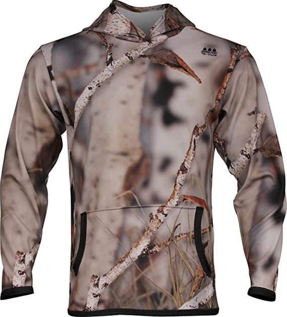 White Birch Camo Hoodie Hunting Clothes USA Made Realistic Camouflage  Hunting Hoodie High Definition Graphics and Dense Lightweight Fabric -   Canada