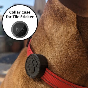 Personalized Tile Sticker Collar Case, Customized Collar Case for Tile Sticker 2022 for Dogs and Cats, Pet tracker, Bluetooth collar tracker
