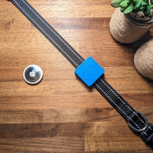 Personalized Apple AirTag Collar Case, Customized Collar Case for Apple AirTag for Dogs and Cats, Pet tracker, Bluetooth collar tracker