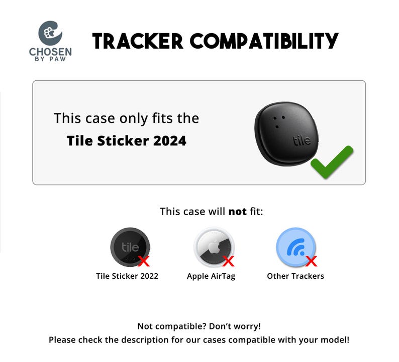 Personalized Tile Sticker 2024 Collar Case, Customized Collar Case for Tile Sticker for Dogs and Cats, Pet tracker, Bluetooth collar tracker image 2