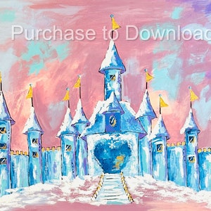 Princess Castle Artwork Large Instant Digital Download
