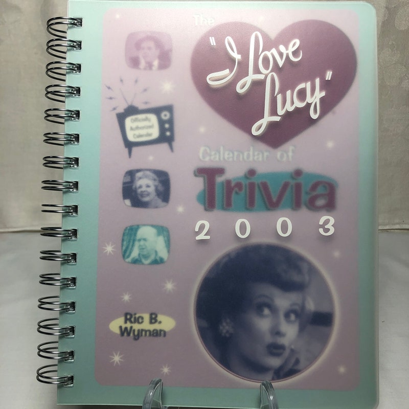 I Love Lucy Calendar Etsy