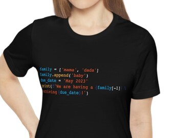 Python Pregnancy Shirt, Funny Programmer Tee