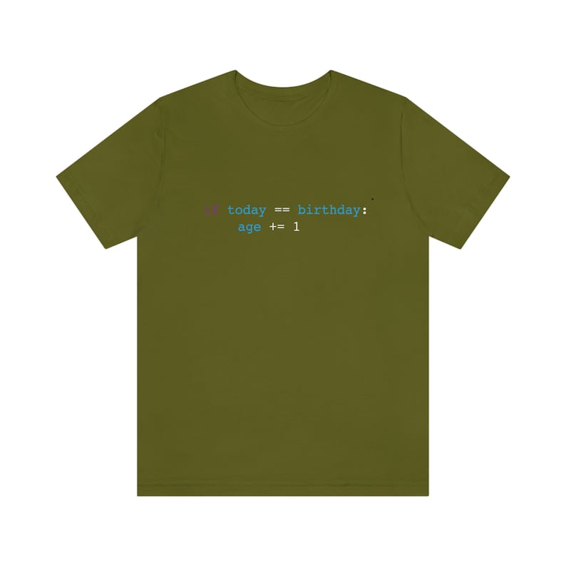 Funny Python Programmer Birthday Shirt, Unisex Jersey Tee image 3