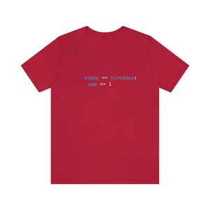 Funny Python Programmer Birthday Shirt, Unisex Jersey Tee image 4