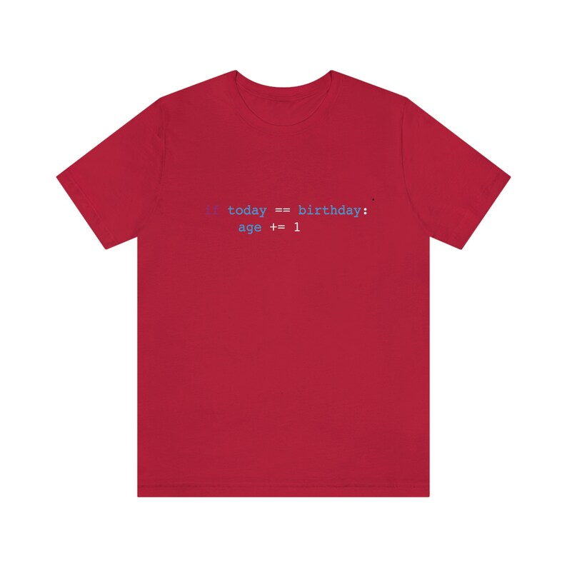 Funny Python Programmer Birthday Shirt, Unisex Jersey Tee image 4
