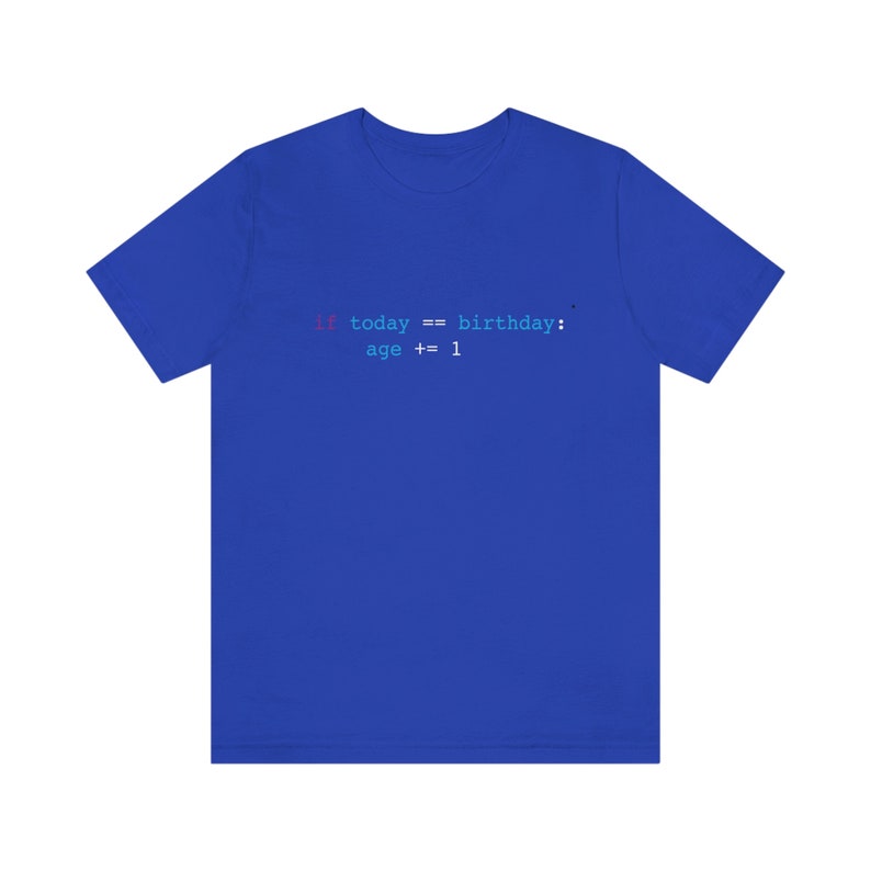 Funny Python Programmer Birthday Shirt, Unisex Jersey Tee image 5