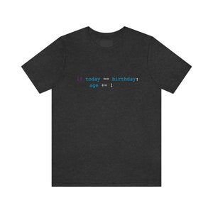 Funny Python Programmer Birthday Shirt, Unisex Jersey Tee image 2