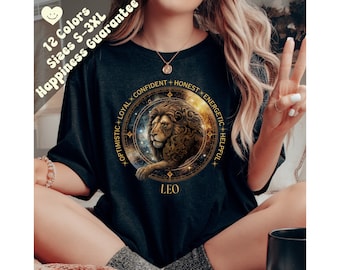 Leo Tshirt, Zodiac Sign Shirt, Gift for Leo, Zodiac Shirt, Leo Birthday Gift, Gift For Her, Astrology Shirt, Horoscope Shirt, Zodiac Gift