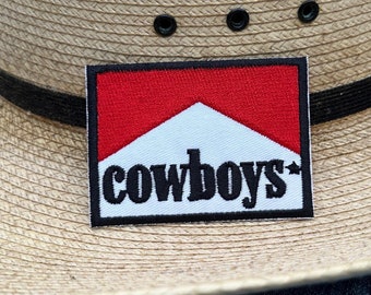 Cowboy Patch: Iron-On Western Applique for Hats & Jackets