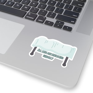 Mortician Sticker For Coroner or funeral Gift Funny Death Laptop  Gift For Medical Examiner cremation All Men Are Cremated Equally Sticker