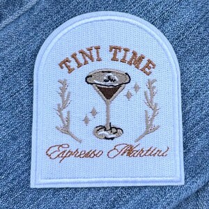 Espresso Martini Iron-On Patch: Tini Time Decor