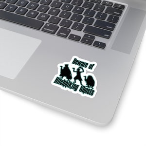 Beware of Hitchhiking Ghosts Sticker for Haunted Mansion Lover Hitchhiking Ghosts for Foolish Mortals Haunted Sticker 2023 Movie