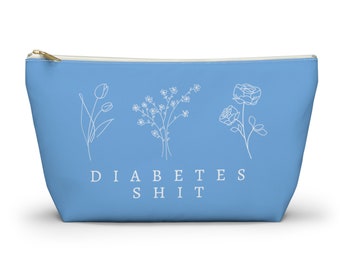 Diabetes Supplies Bag: Floral Travel Pouch