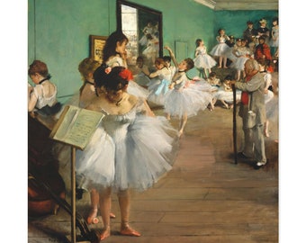 The Dance Class by Edgar Degas on Canvas Wall Art