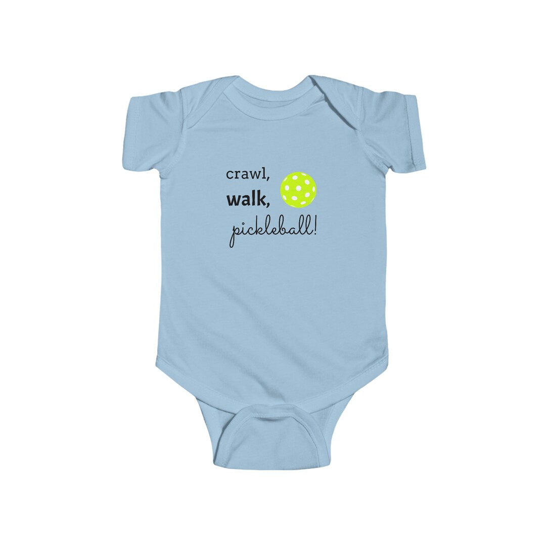 Funny Baby Pickleball Outfit Crawl Walk Dink Pickleball Etsy