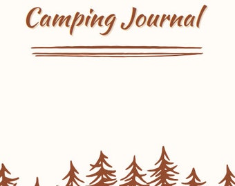 Camping Journal / 120 Printable Pages - Etsy