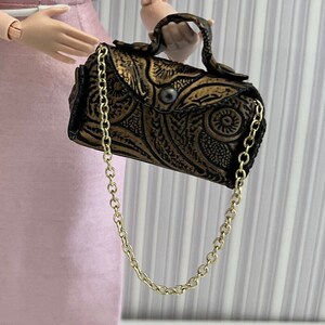 Mini Handtasche für Mode oder BJD Puppen Geldbörse Clutch Tote Handmade