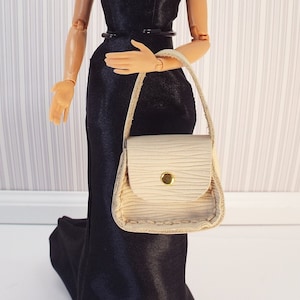 Real Leather Mini Handbag for 12&quot;-20&quot; Dolls Handmade