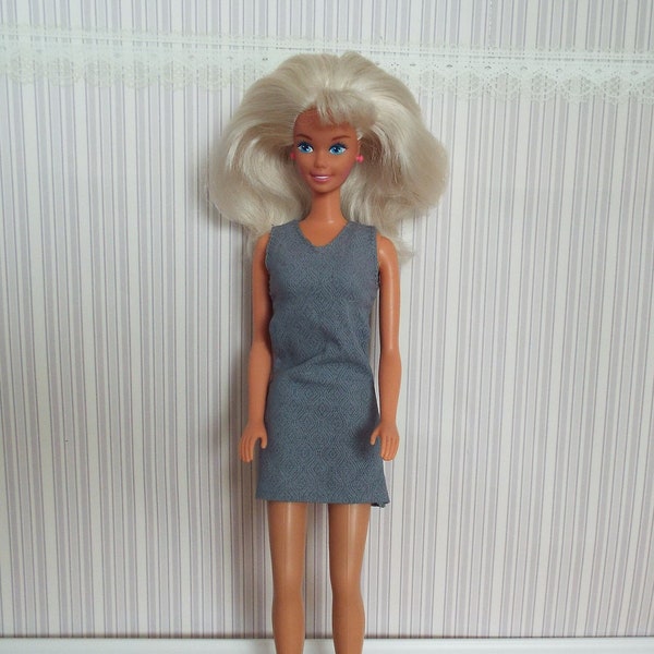 11.5-inch Vintage Fashion Doll Dress (pre-2000s) or Other 1:6 Scale BJDs Handmade