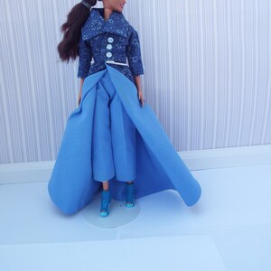 3-piece Pantsuit Set Made for 12-inch Fashion Dolls (post 2000s) Handmade 1:6 Scale